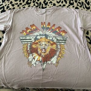 Van Halen Lilac Oversized Tee